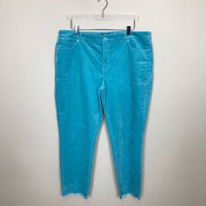 Talbots Aqua Corduroy Jeans